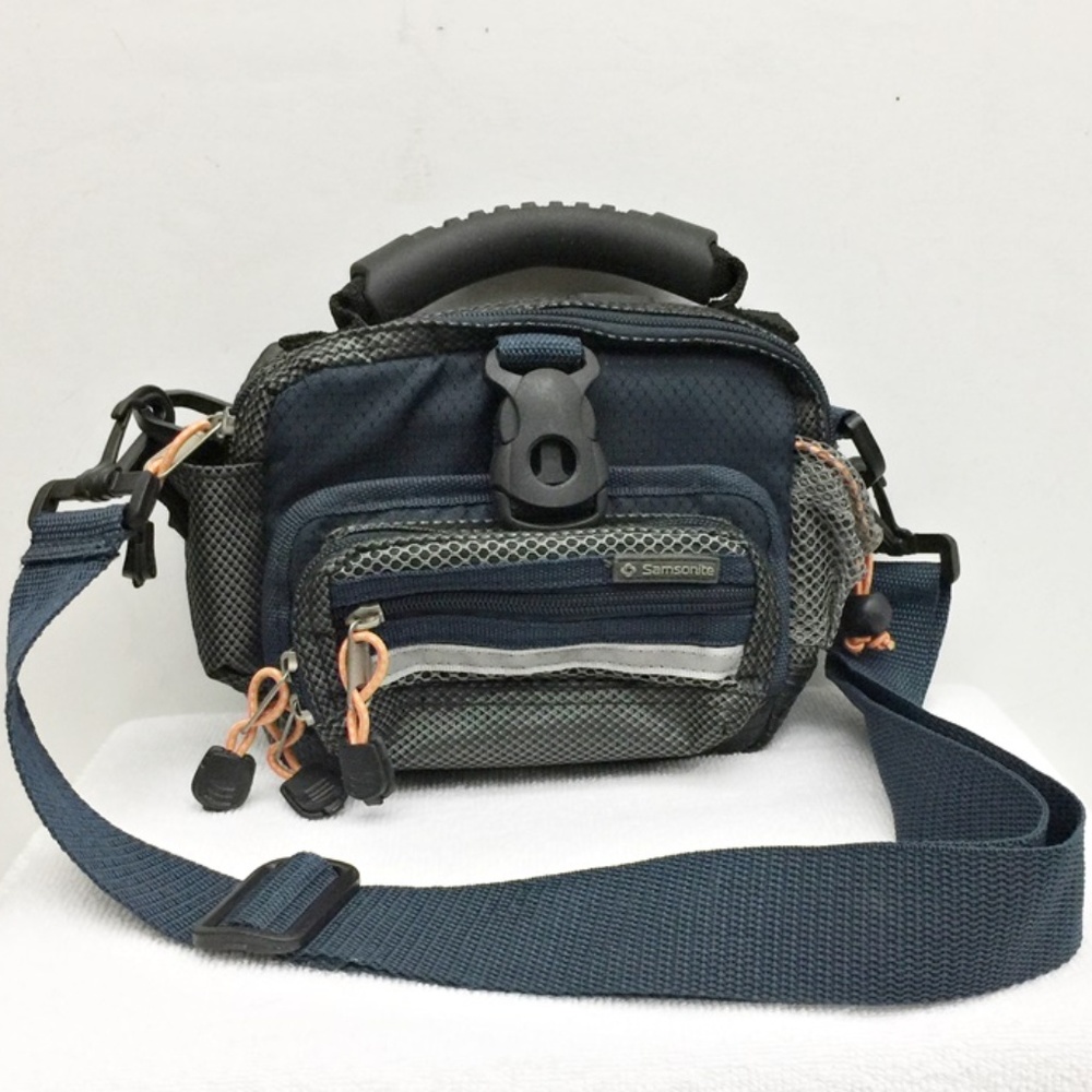 Samsonite Camera Bag Blue Multi Sections Case - image 1